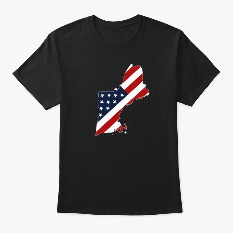 American New Englander White Outline